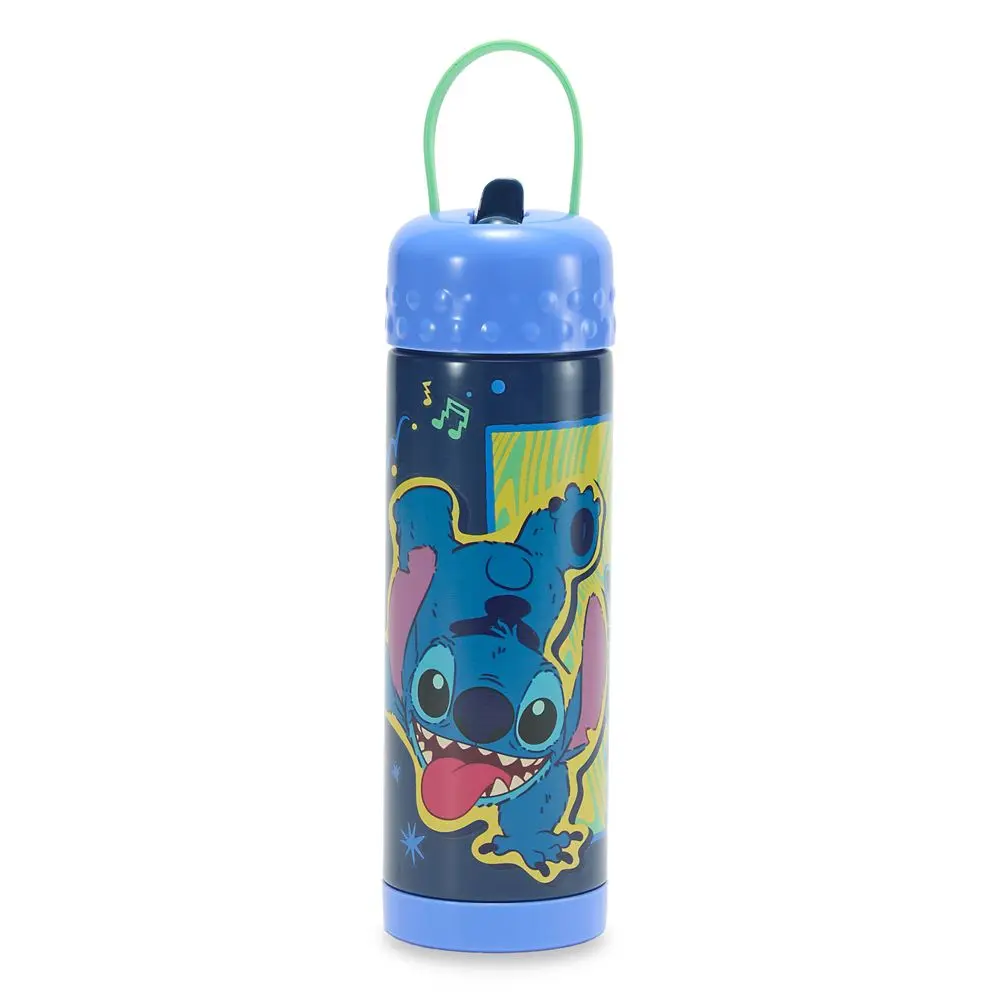 Disney Store Stitch 16 oz. Stainless Steel Water Bottle with Built-In Straw – Lilo & Stitch