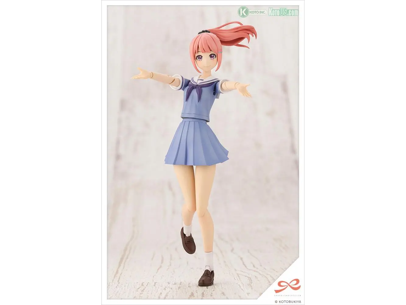 212 MAIN Kotobukiya JK022 Sousa Shojo Teien Madoka Yuki Prepainted Assembly Kit - Touou High School Summer Uniform Look, Coral Hair, Playful Look, 2022 Release Milky Marine Figure