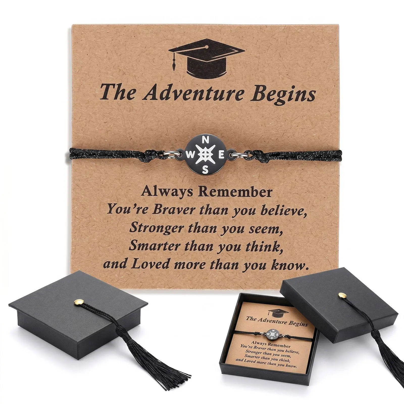 September Laurel  Graduation Gifts for Her Him Kindergarten Class of 2026 Cool High School College Graduation Gift 5th 8th Grade Teen Girl Boy Bracelet Women Jewelry Cards Middle School Nurse Senior Daughter Student Adjustable Cuffs