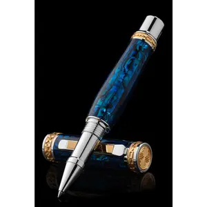 Closer LUXE Sapphire Abalone Shell Rollerball Pen