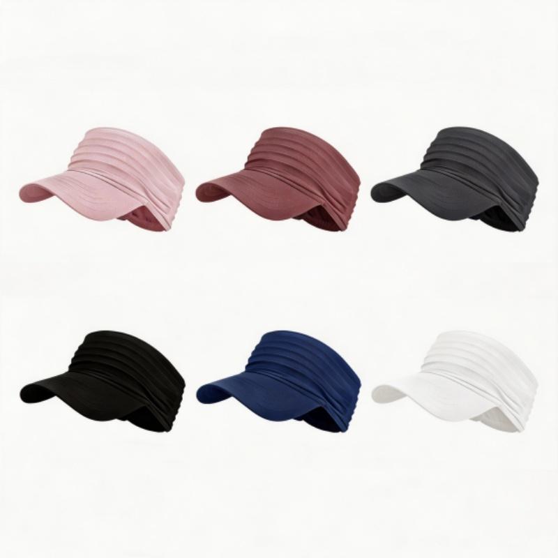 2PCS Open-Top Sun Hat: Fashionable Outdoor Sports Hat for Men and Women, Quick-Dry and UV-Protective, Adult Running Cap