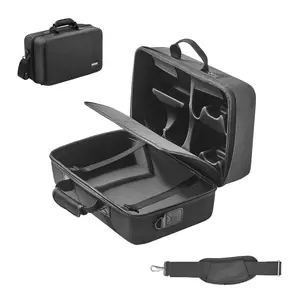 VEVOR PS5 Carrying Case,  Travel Bag for Playstation 5 Shockproof EVA, Soft Interior Lining & Padded Dividers for Extra Protection, Spacious Design with Carry Handle for Storage, Home & Party