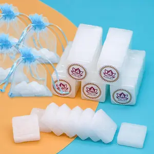 85G 48-Tablets Pure Camphor Blocks - Natural Camphor Cubes for Pooja Nature Alcanfor Tablets Indian Religious Purposes Aromatherapy,Odor Eliminator, Hindu Puja Item