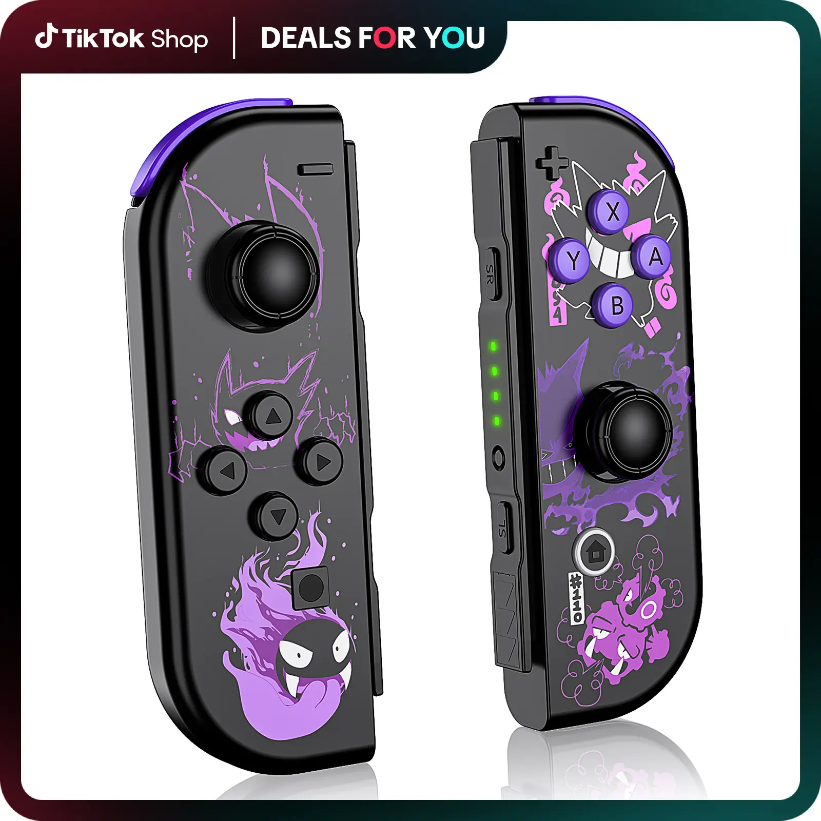 Game Controller (L/R) Switch Controller- Wireless Game Controller Ghost Console Joystick