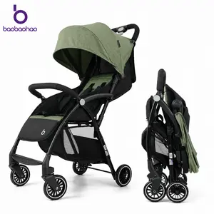 Baobaohao A10 Ultra-Light 4.6kg Travel Stroller for Baby & Toddlers, 3-Fold Compact Carry-On Baby Stroller with One-Hand Fold, Canopy, Storage Basket & Multi-Position Recline, 2-in-1 Stroller for Infants & Newborns 0-36 Months