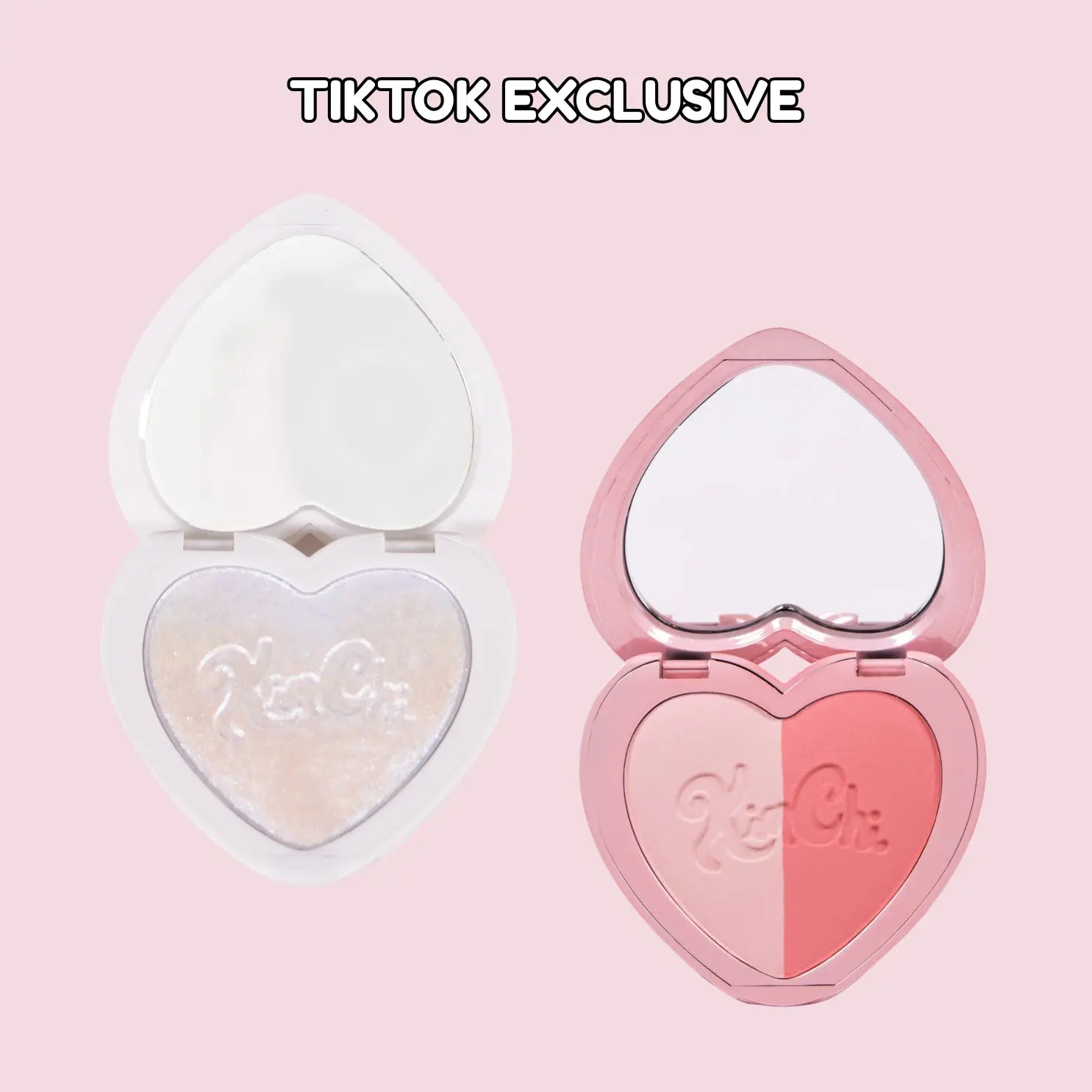 Festival Bestie Bundle - Pearl Shimmer Iridescent Highlighter and Blush Powder Duo
