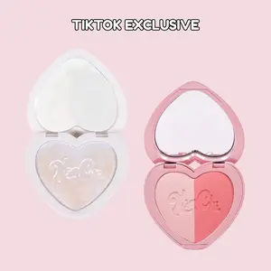 Festival Bestie Bundle - Pearl Shimmer Iridescent Highlighter and Blush Powder Duo Festival Bestie Bundle - Pearl Shimmer Iridescent Highlighter and Blush Powder Duo