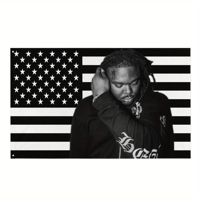 Tapestry  LUCKI Rapper American Flag Tapestry,  Polyester Banner, Easy Hang, Durable, Ideal for Man Caves, Dorm Decor, Outdoor Parties, No Electricity Needed, Perfect Gift for Men & Women