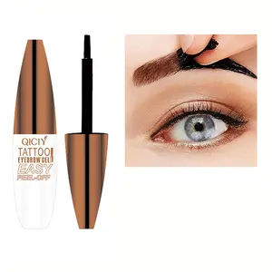 Waterproof Eyebrow Gel – Natural Shedding Eyebrow Tint, Suitable for All Skin Types, Long-Lasting Color, Makeup Cosmetic 01#, Tattoo Tint Espresso-01