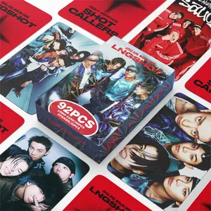 92 Pcs K-Pop Idol Boy Group Theme Lomo Cards, High Definition Non-Duplicate Fan Collection Cards, Perfect for Collectors
