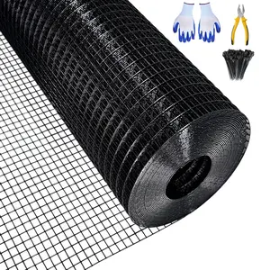 Hardware Cloth 1/2", 48 in x 100 ft 19 Gauge Galvanized Wire Mesh Roll, Wire Fence for Garden Guard Poultry Enclosures, Animal Netting