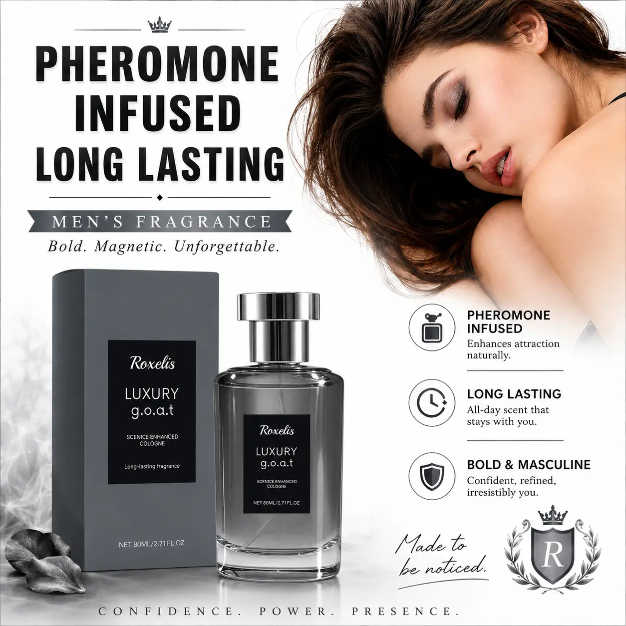 GOAT Midnight Marine Man Men's Perfume-OceanAroma 80ml Woody Amber Fragrance Eau deParfum Long Lasting Cologne Gift -Edp Intense