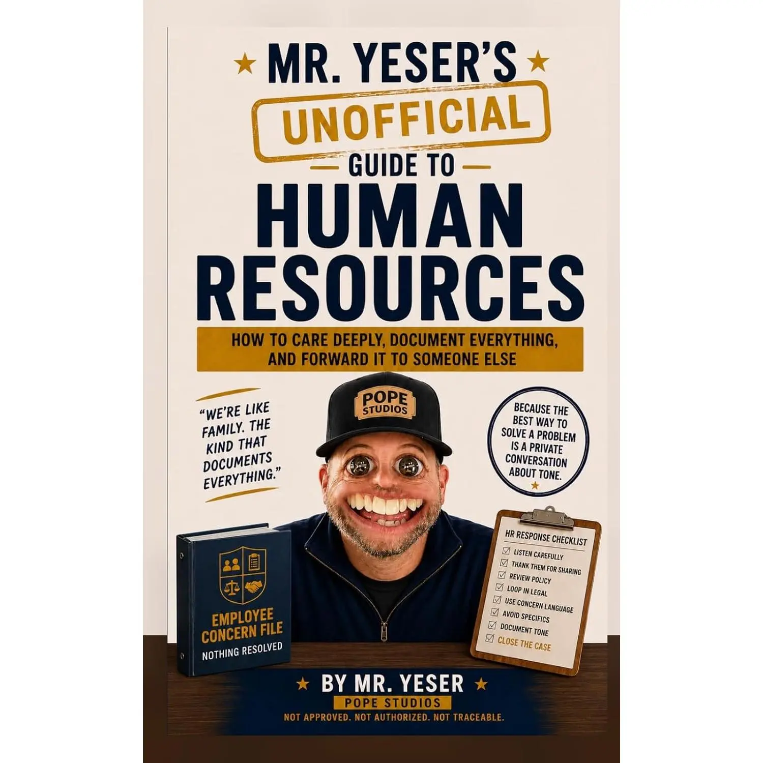 (Set of 5) Mr. Yeser's (Unofficial) Guide to Human Resources: How to Protect the Company, Document Everything, and Call it Culture