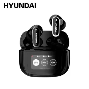 HYUNDAI Y22 In-Ear Wireless Headphones with 2025 Bluetooth 5.4, Touch Smart Screen, ANC Noise Reduction, Anti-Loss Function, High-Fidelity Audio Decoding, Ergonomic Comfortable Fit, Compatible with Mainstream Devices, Earbuds for Music & Calls