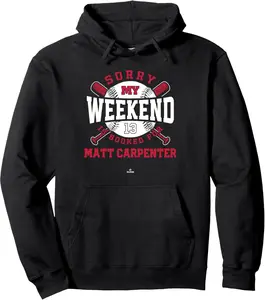 Weekend Booked for Matt Carpenter St Louis Baseball MLBPA Pullover Hoodie