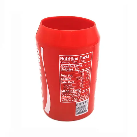 BEERSKIN Silicone Can Sleeve  - 1 Pack 12 oz (355ml) Hides Drink Can by Disguising it as a Can of Soda (Red) drinkware accessories