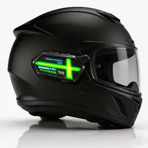 Bt26 Smart LED Motorcycle Helmet Bluetooth-compatible Headset, 1000mah Battery, 800m Intercom, Waterproof, 3D Sound, Hands-Free Calling