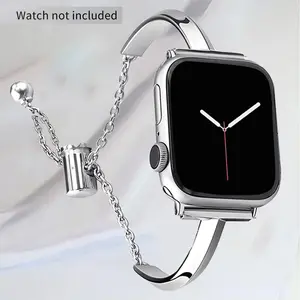 Metal Watch Band, 1 Count Fashion Ladies Bracelet Wristband Strap For Apple Watch iWatch Series 9 SE 8 7 6 5 4 3 2 1 41mm 40mm 38mm 49mm 44mm 45mm 42mm