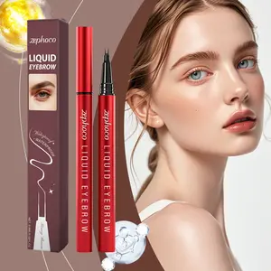 zephoco Honey Brown Dual-Ended Liquid Eyebrow Pen✨Long-Lasting Durable Stereoscopic Color Smooth Silky Easy to Use Cosmetic