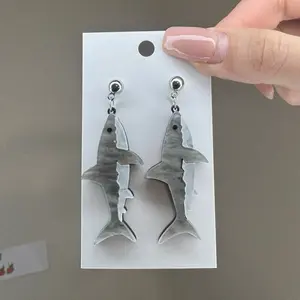 Shark earrings