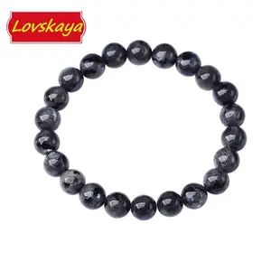 Larvikite Natural Crystal Bead Bracelet，Fashionable And Elegant, Unisex, Suitable For Various Occasions, Crystal Bracelet Jewelry Stones Beaded