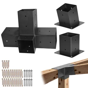 4x 4inch Gazebo Stand Set with 3.5x3.5 3 Types of Slope Stands, with Base 3 Pieces/6 Pieces/8 Pieces Slope Roof Gazebo/Diagonal Cross/Diagonal T  shop  lack  tni  day Movable Wire Grid Wall Display System