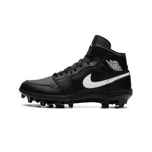 Jordan 1 Mid Cleat "Black / White" FJ6805 001 Jordan 1 Mid Cleat "Black / White" FJ6805 001