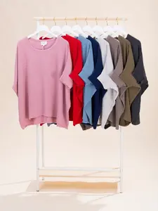 Andree Raised Rib Oversized Dolman Top | S/M - 2X/3X