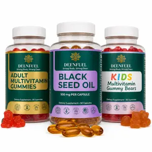 3-in-1 Family Daily Wellness Bundle – Black Seed Oil Capsules + Multivitamin Gummies for Adults & Kids (Halal Friendly)