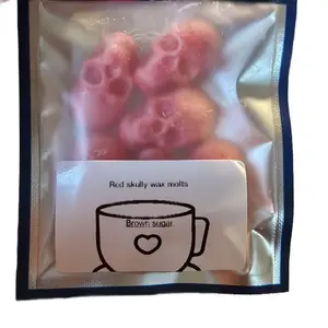 Red skullys, brown sugar scented wax melts! Candle