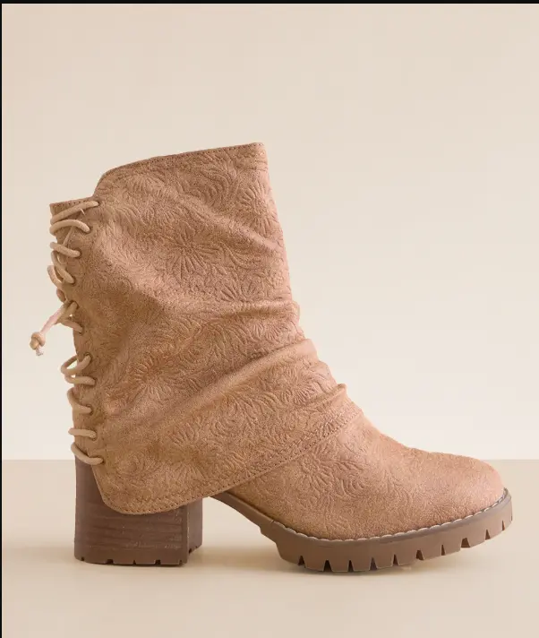 Roseanne Slouchy Ankle Boot - Women's Shoes - Beige