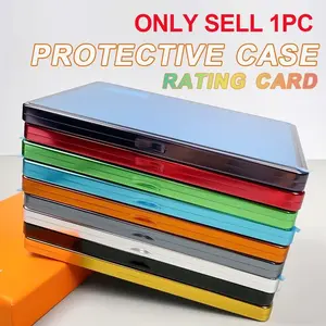 Aluminum Frame Protector Case for Psa/cgc/bgs Cards, UV Protection, Dual-Sided Transparent, Durable, Magnetic, Glossy Finish
