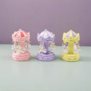 DIY Accessories Parts Hand Feel Carousel Carousel Paint Full Stereoscopic Rotating Dynamic Keyboard Cap Creative