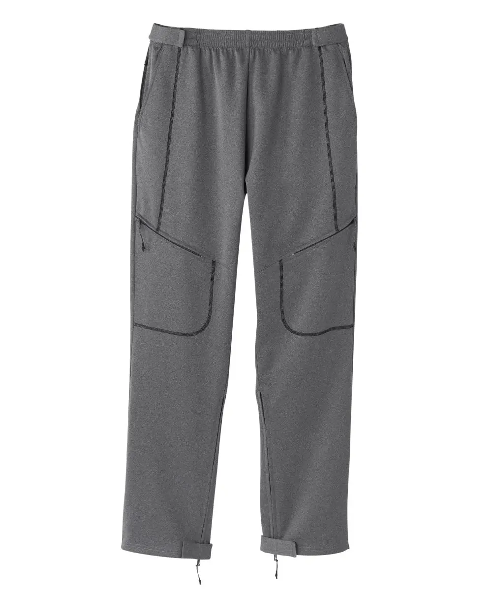 Men's Adaptive Post-Surgery Recovery Pants - Full Side Zippers for Easy Access, Super Soft Soothing Polyester-Cotton Fabric, Bandage-Friendly, Front Zipper, Size M, for Nursing & Sensitive Skin Use, Zipper Front