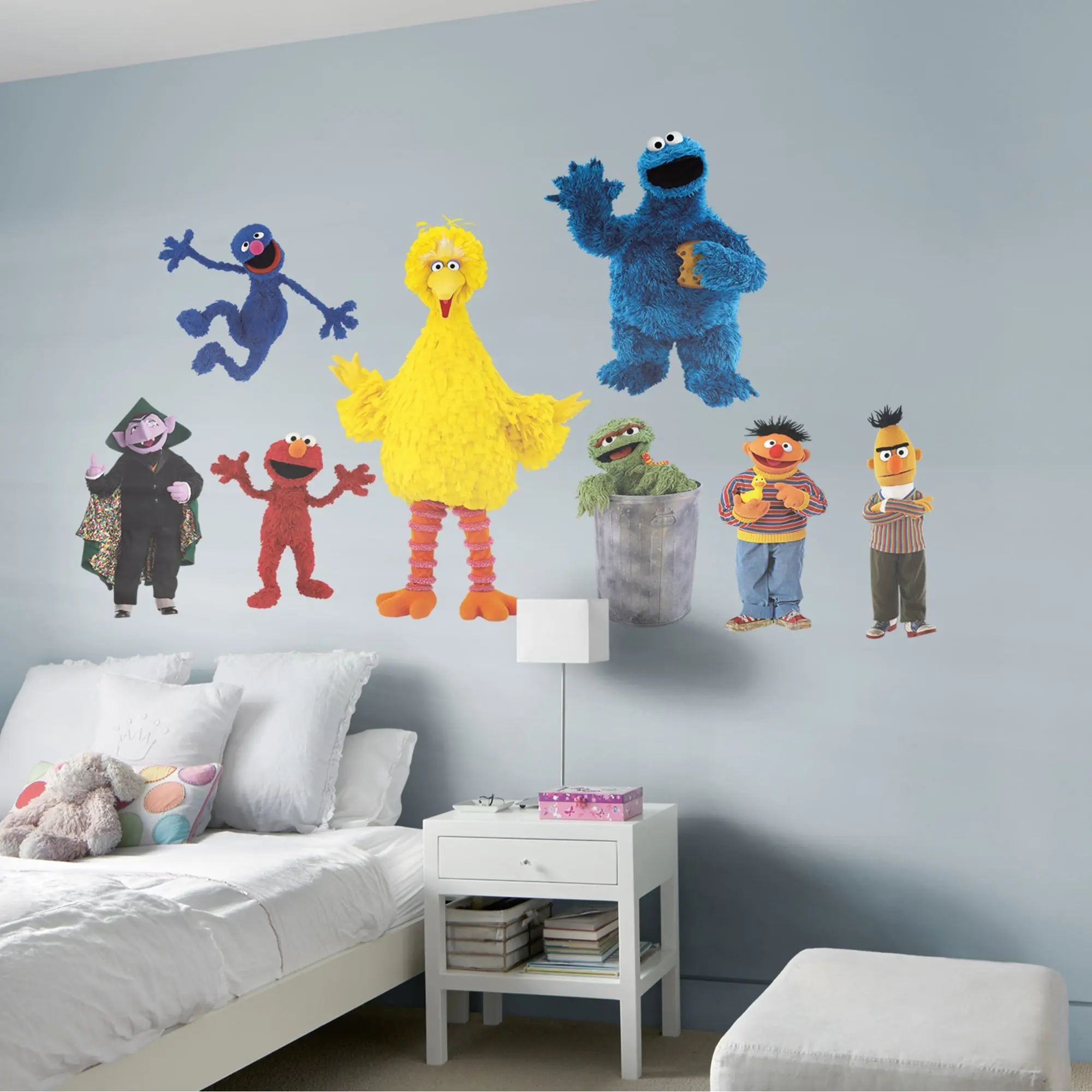 Sesame Street - RealBig Collection - Officially Licensed - Reusable Vinyl Wall Decals, Adventure, Stickers, Decor, Removable