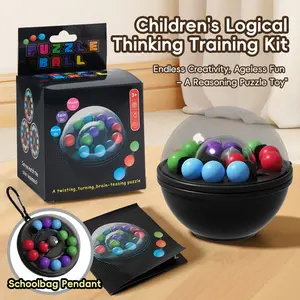 Fun Rotating Magic Ball for Logical Thinking Training, Interactive Challenge Ball for Friends and Family, Ideal Gift for Kids and Adults