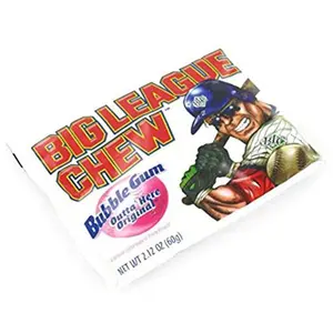 Big League Chew Original Bubble Gum Outta Here 12 Count Pack of 12 US Product Snack Flavor