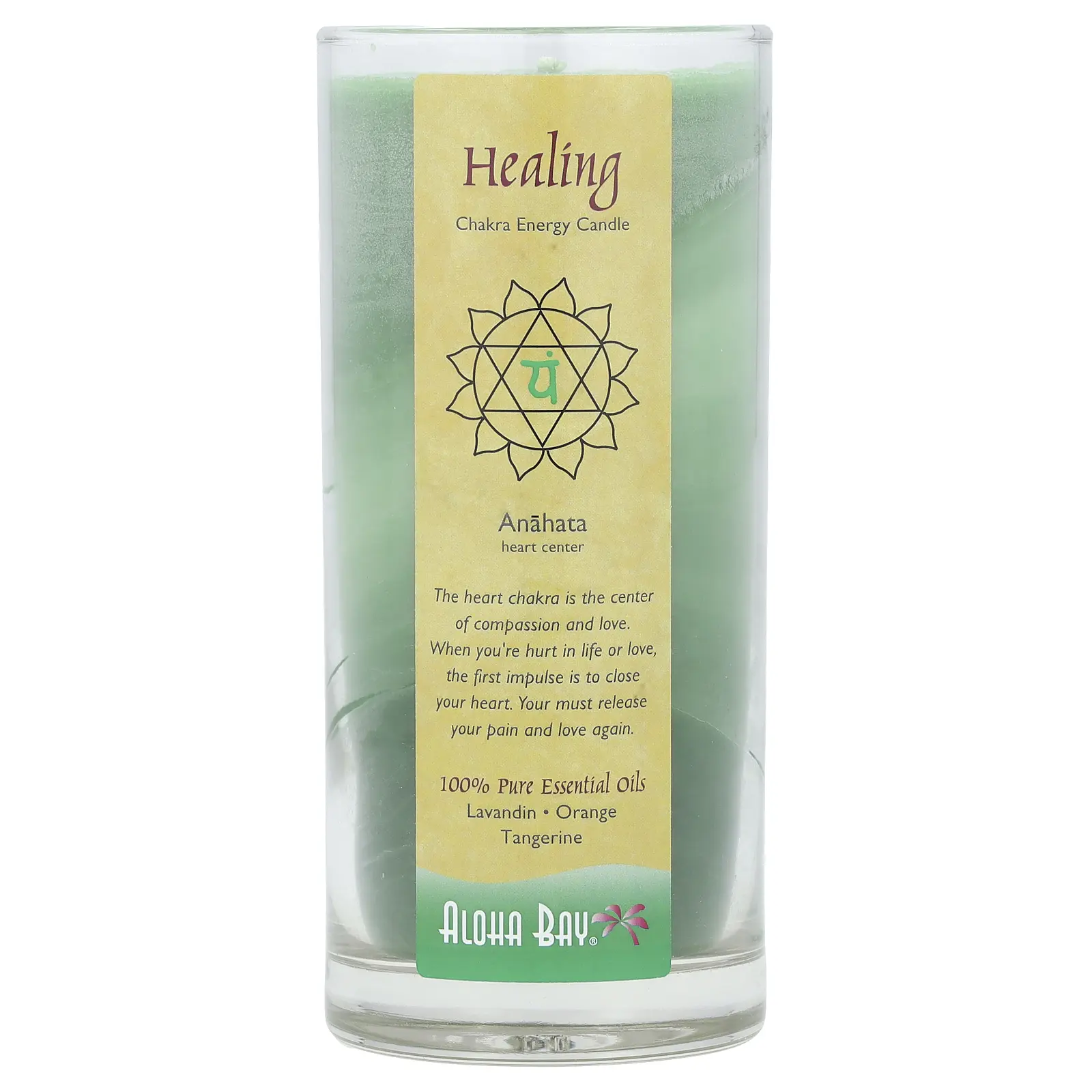 Aloha Bay Chakra Energy Candle, Healing, Lavandin, Orange, Tangerine, 11 oz