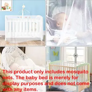 Baby Stroller Mosquito Net, Baby Enclosure Bed Mosquito Net, Insect-Proof Net, Portable Mosquito Cover, Encryption Design, Nursery, Infant