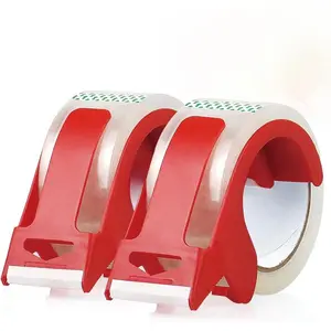 Packing Tape with Refillable Dispenser, 1 Count Industrial Grade Boxes Shipping Tape, Moving, Mailing and Storages Tape, Industrial Adhesive Tape