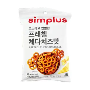 HOMEPLUS Simpleplus Pretzel Sticks Cheddar Cheese Flavor 80g - Korean Savory Snack