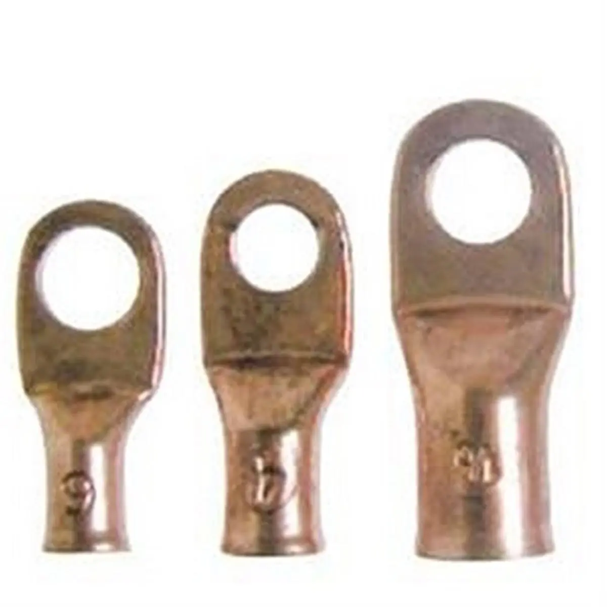212 MAIN 2 Gauge Copper Battery Cable Stud Lugs - 0.37 in. Stud Hole, Durable, Reliable, Convenient Design, Affordable Price, Pack of 2 for Sailing, Water Sports, 2 Stud Lugs