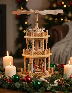 Pre Order Richard Glaesser 3 Tier Nativity Scene Pyramid
