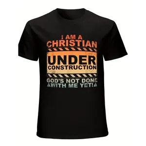 Cotton Short Sleeve  T-Shirt [Christian Art T-Shirt] God Appreciation Religious T-Shirt - Christian Art for Men