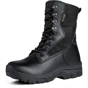 FREE SOLDIER Women's Tactical Boots 8 Inches Lightweight Combat Boot Durable Military Work Outdoors Boots Desert Boot for Women