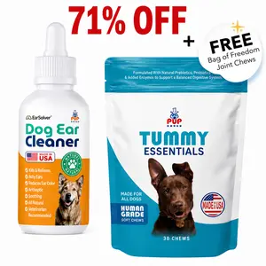 K9 EarClear Natural Ear Drops for Dogs - Soothes Irritation & Itching - Made in USA - Pet Grooming Supplement - 1oz Dropper Bottle