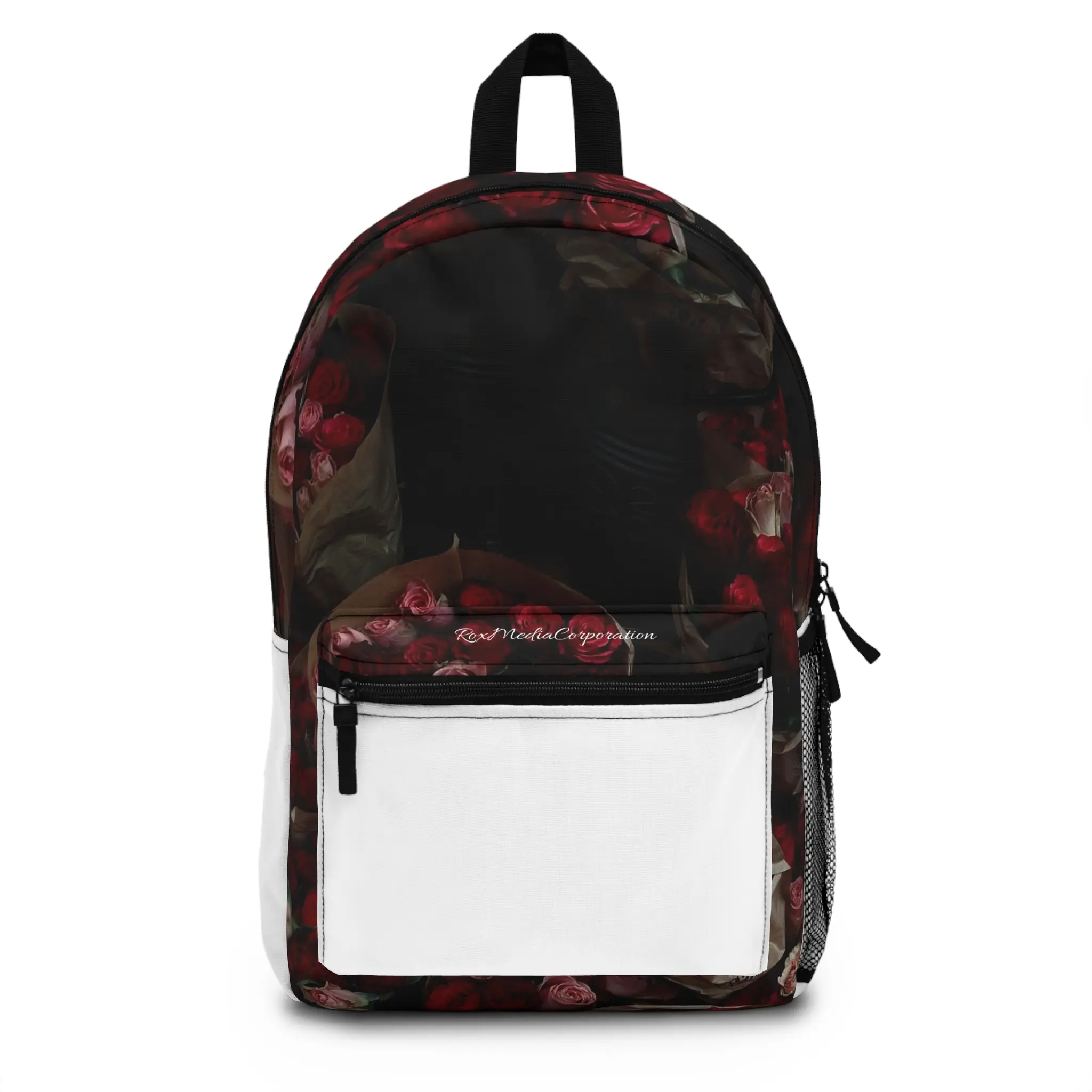 Elegant Floral Rose Backpack - Perfect for School and Everyday Use