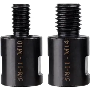 2 count Angle  Converter Adapters 5/8"-11 Female to M14/M10 Male, Attachments Interface Connector Thread for Polisher Drill Bit Connecting Tool