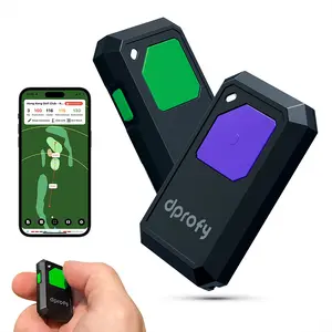 Dprofy Golf Caddie Pro Smart Golf GPS Range Finder, 2Pcs GPS Devices Work with Dprofy APP, Voice Broadcast Course and Hole Distance Information, Support Two People Use