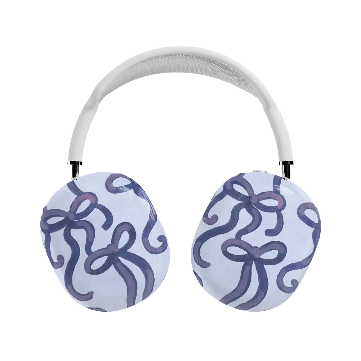 Casely AirPods Max Case | Snap-On Hard Shell Covers | Love Me Knot | Blue Bow